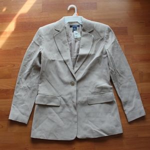 NWT The Limited Silk Suit Blazer Sz 4 One button